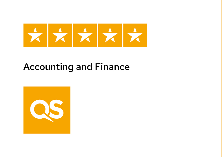 A five-star QS rating for accounting and finance